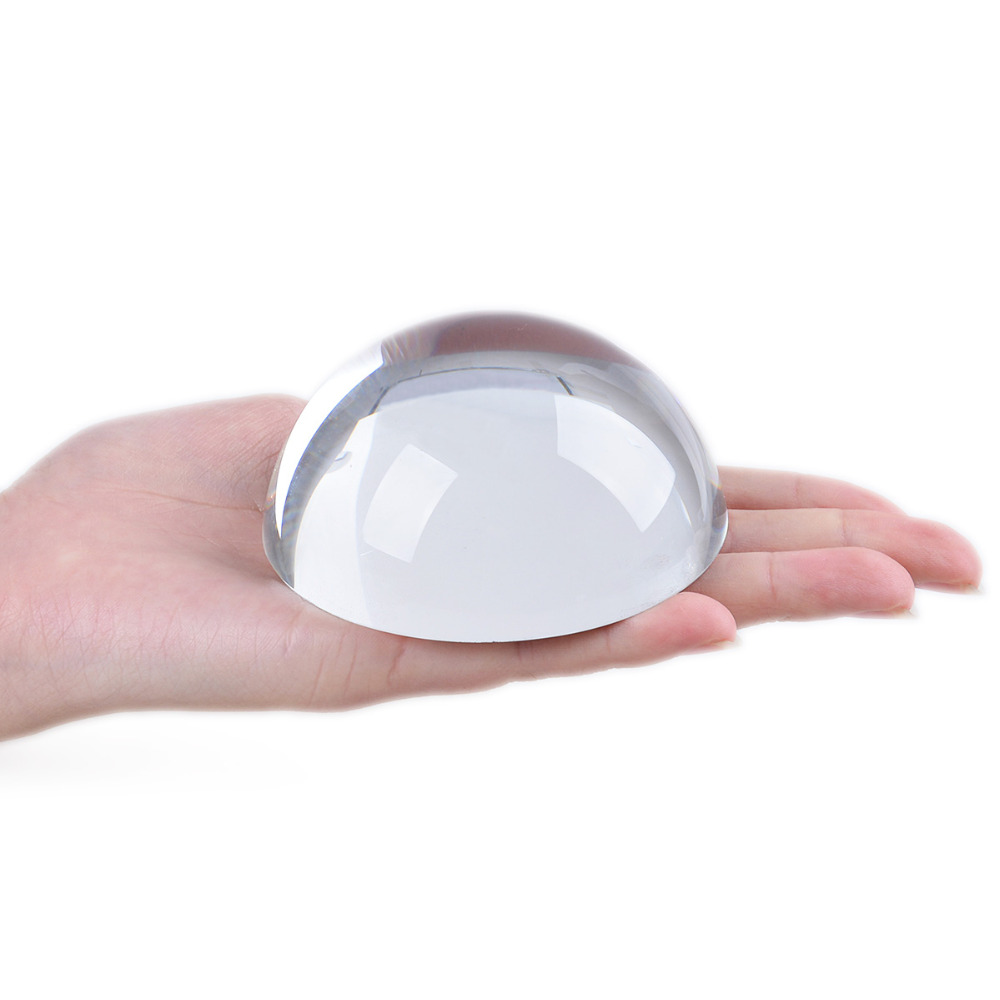 Lens Ball Crystal - LONGWIN 80MM Crystal Magnifier Paperweight 3.2Inch