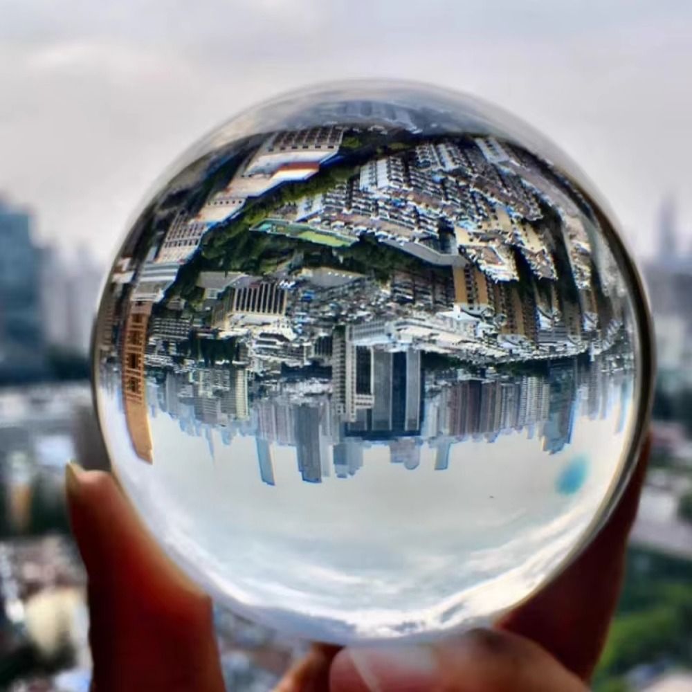 Lens Ball Crystal - Tabletop Decoration Round Crystal Glass Ball