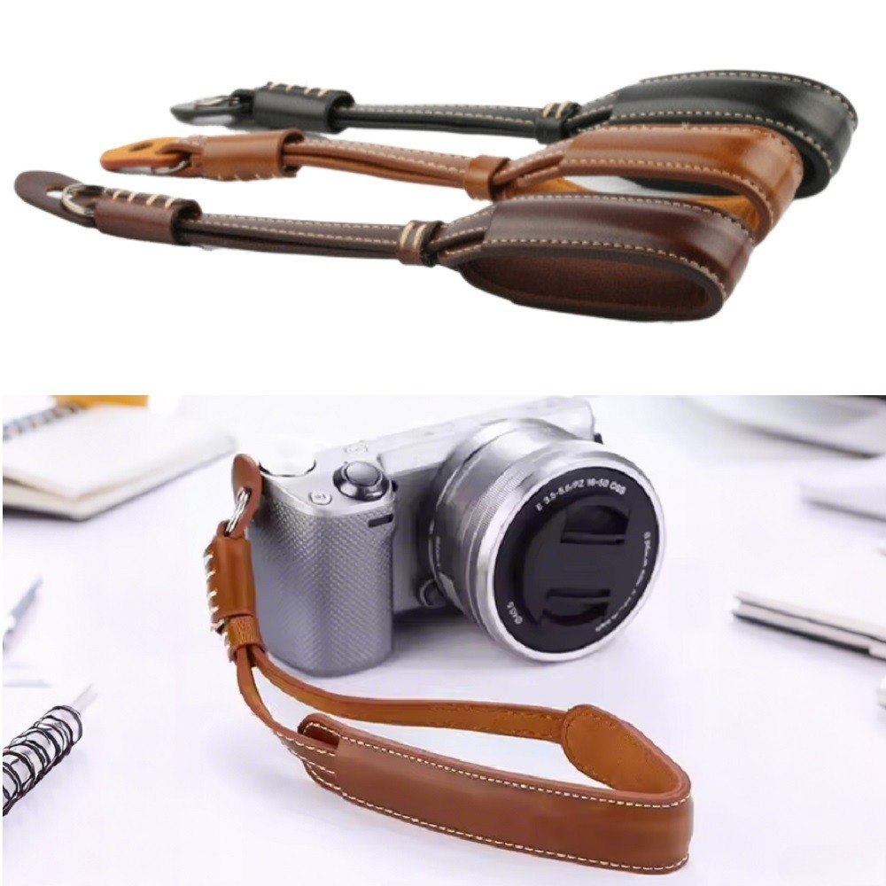 Camera Strap Leather - Quick Release Camera Wrist Strap, PU
