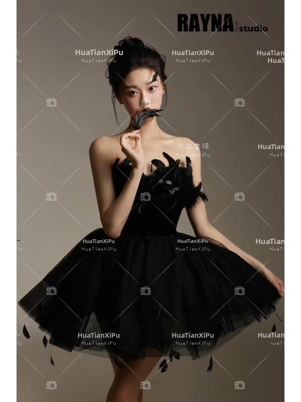 Photography Studio - New Arrival Elegant Black Swan Ballet