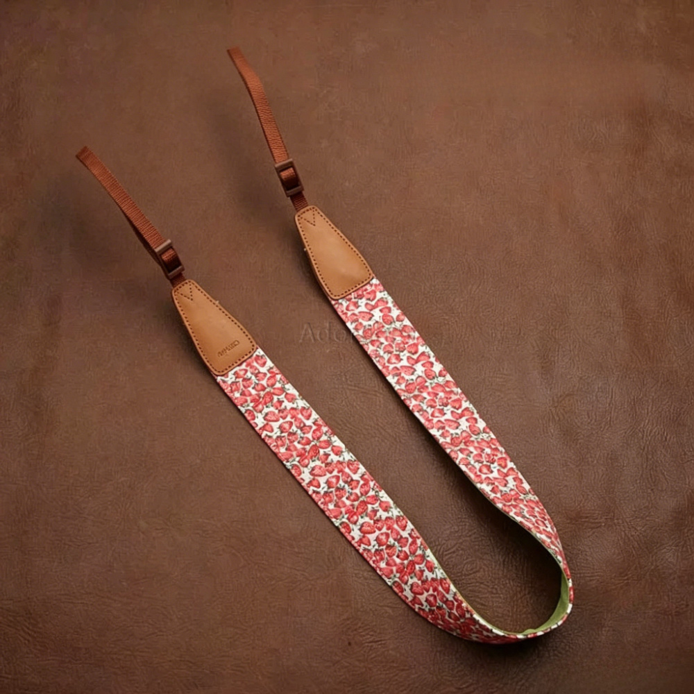 Camera Strap Leather - Genuine Leather Camera Strap Adjustable Universal