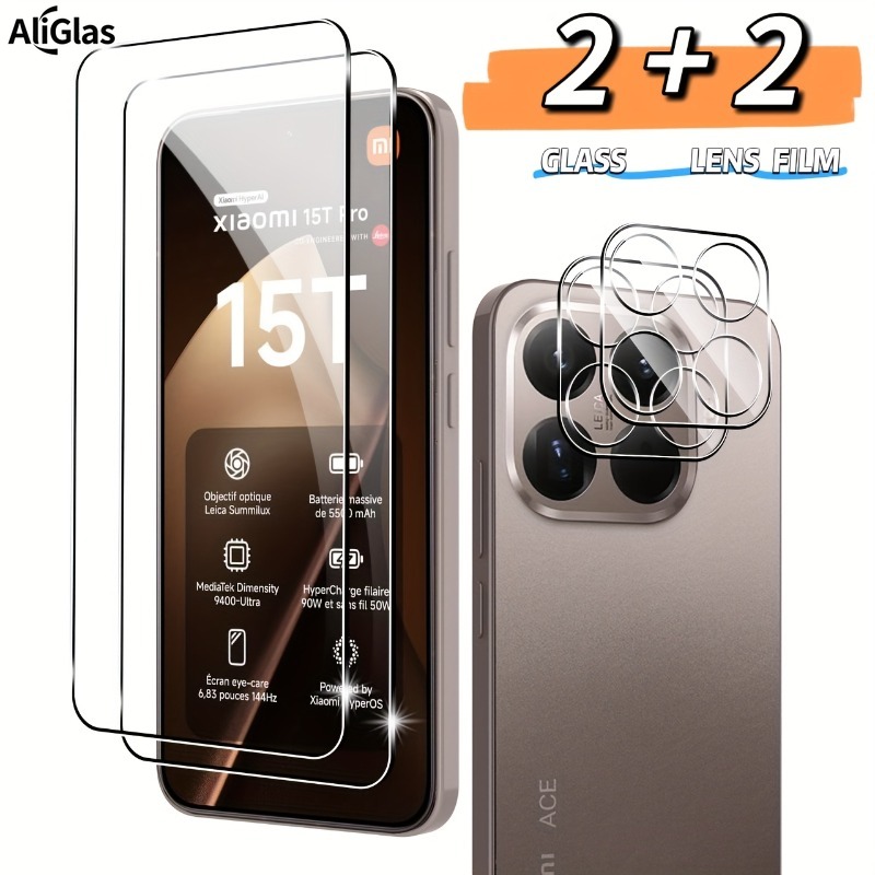 2Pack Transparent Tempered Gla - Photography Kit Xiaomi 15T Pro recension och pris
