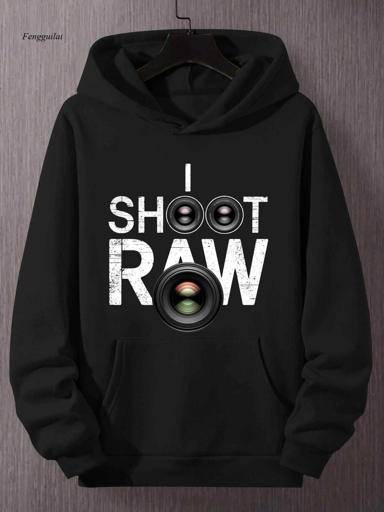 Shoot Raw Photography Hoodie - - Photography Graphic Design recension och pris