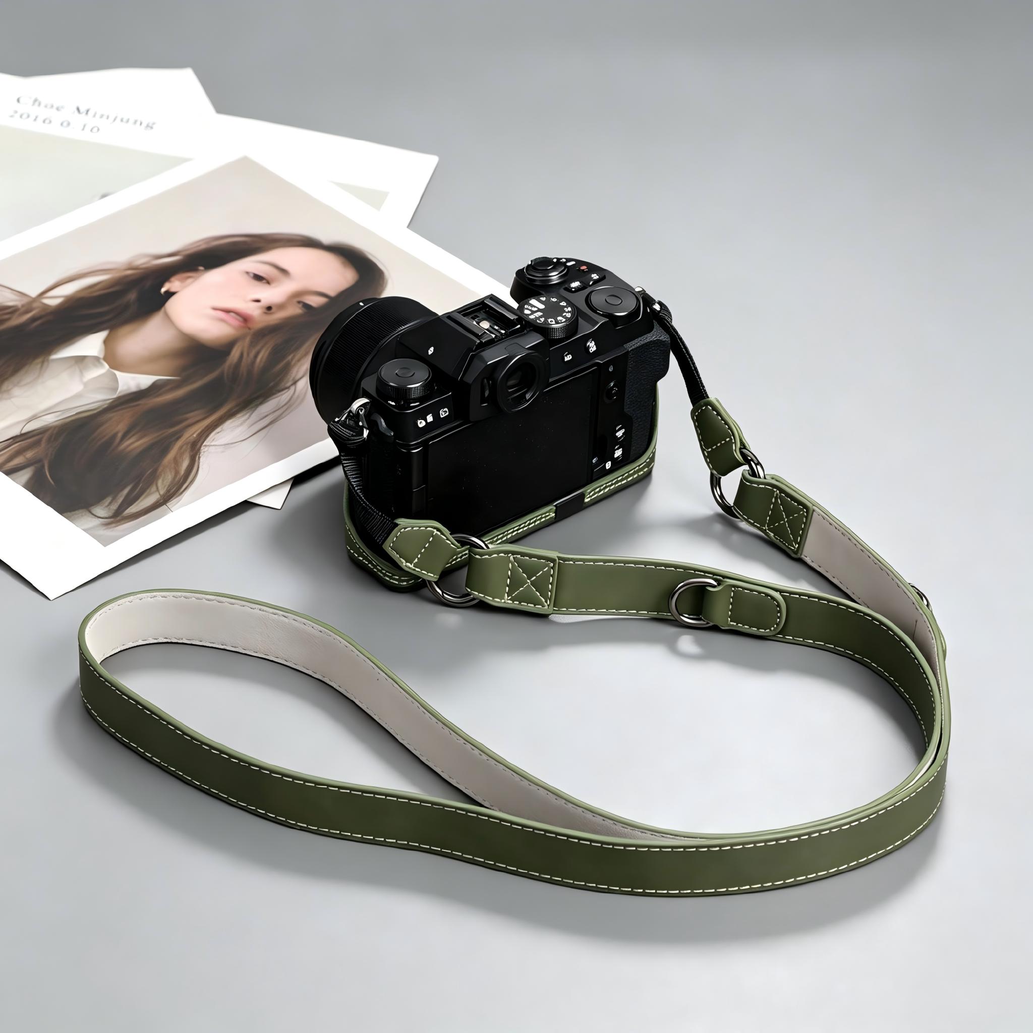 Retro Oily Wax Leather Camera  - Camera Strap Leather recension och pris