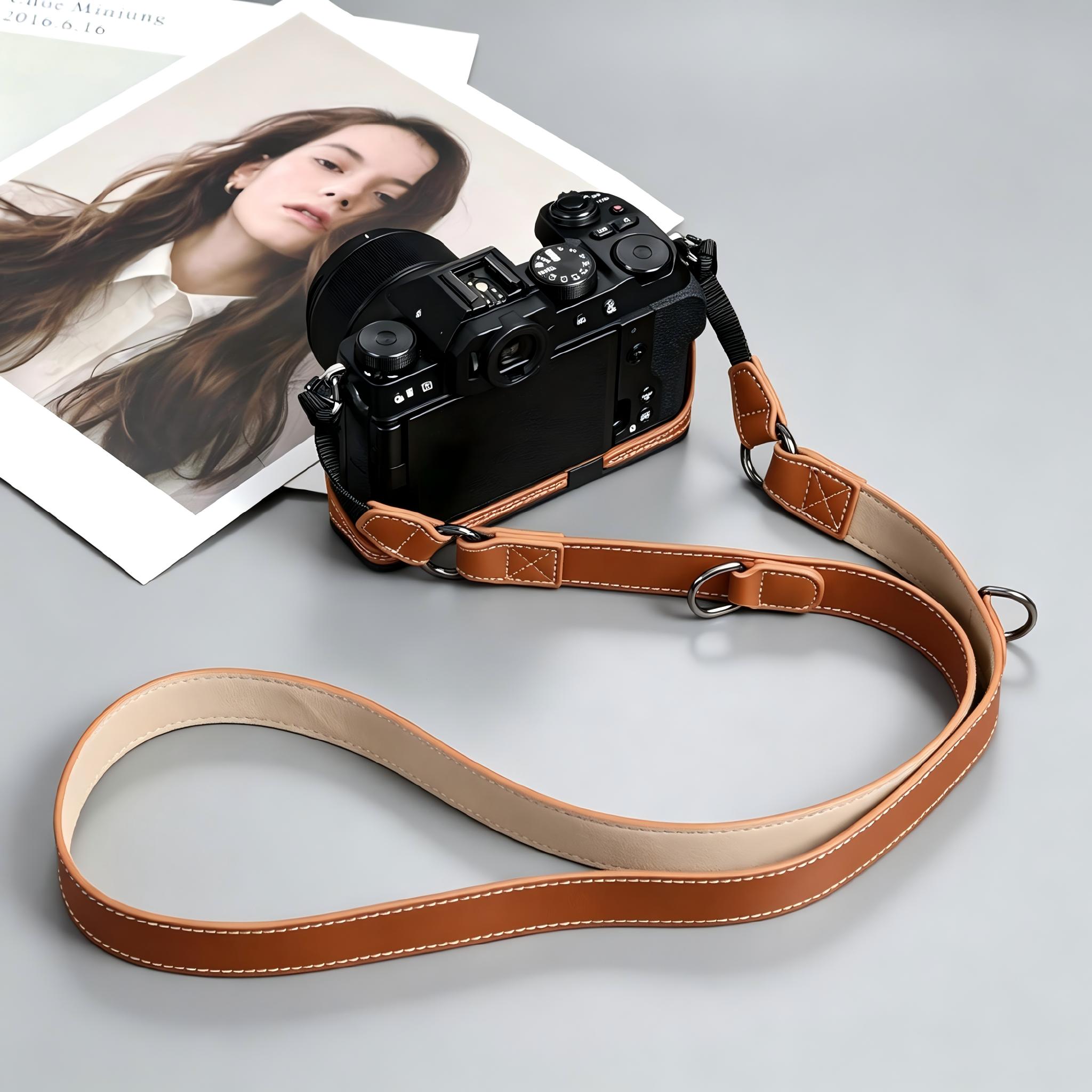 Retro Oily Wax Leather Camera  - Camera Strap Leather recension och pris