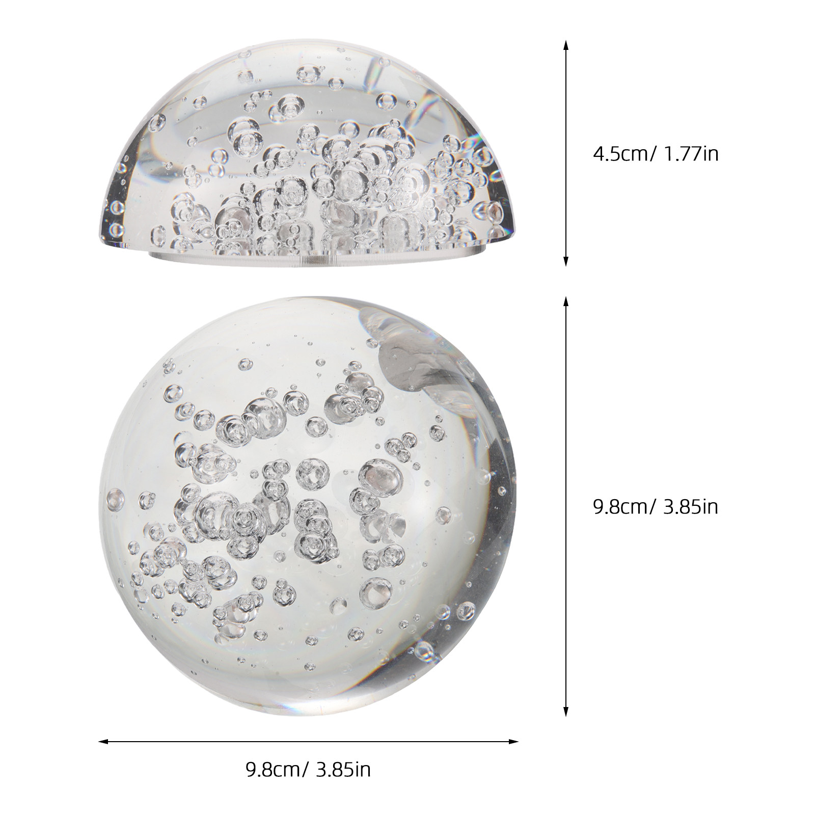 Semicircle Crystal Decoration  - Lens Ball Crystal recension och pris