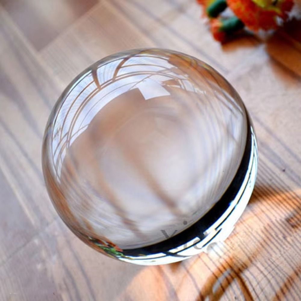 Round Crystal Glass Ball Trans - Lens Ball Crystal recension och pris